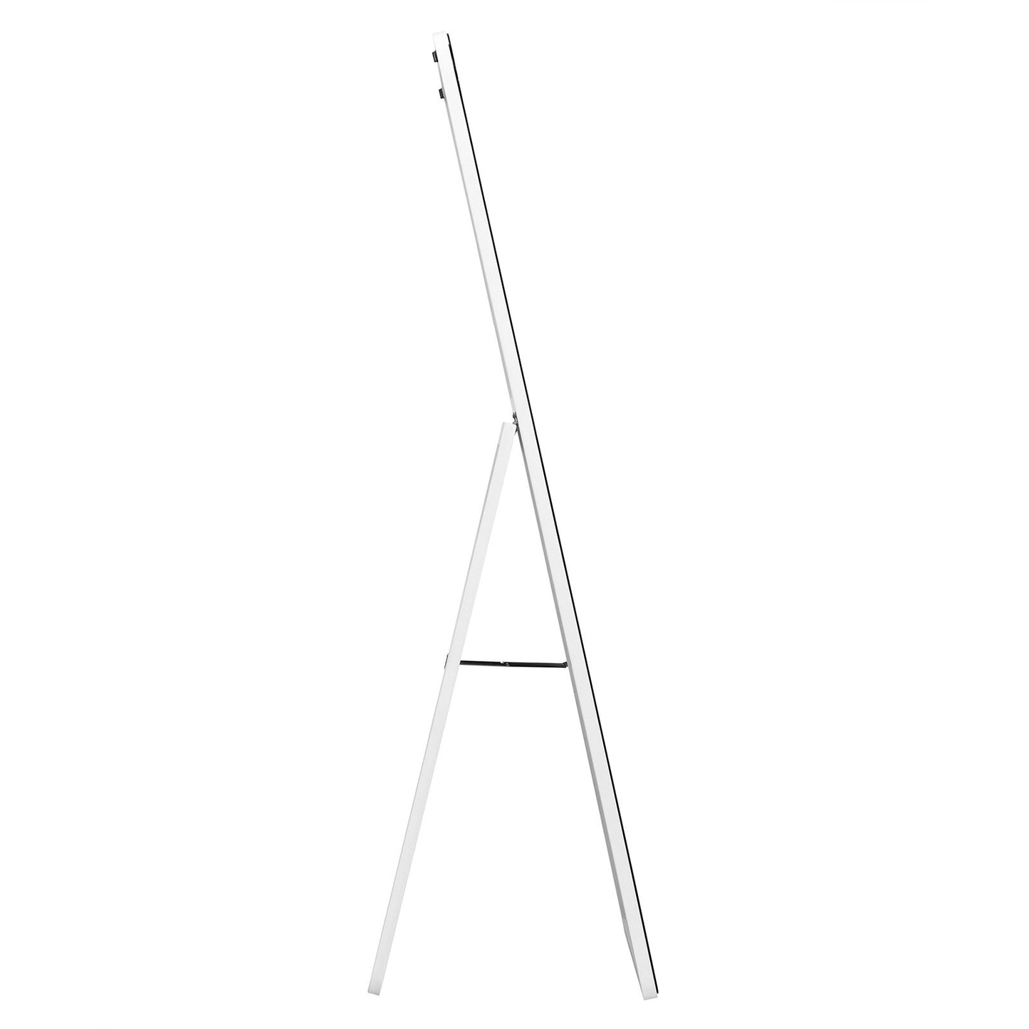 Miroir Autoportant Rectangulaire Pleine Longueur Cadre En Bois Massif 160 X 37Cm Blanc